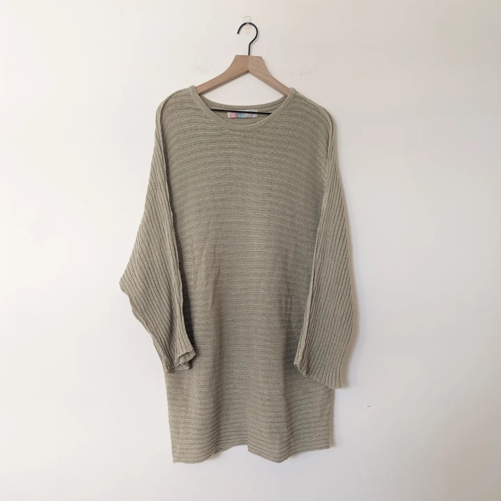Free People Beach Dolman Sweater Tunic/Dress (Medium)